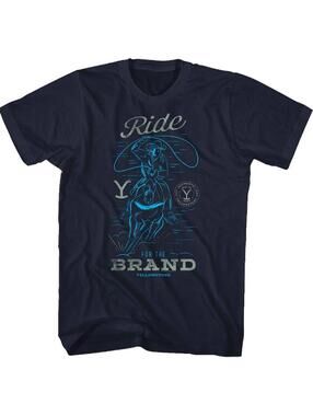 NEW !!! American Classics Yellowstone Ride for the Brand T-Shirt for Men